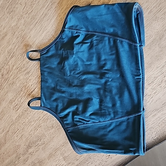 Buffbunny Ivy Crop Sports Bra Size Medium Dark Teal - Picture 1 of 8